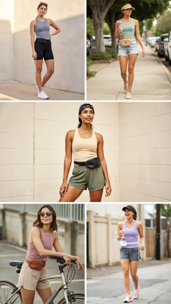 Muscle Tank with Running Shorts
