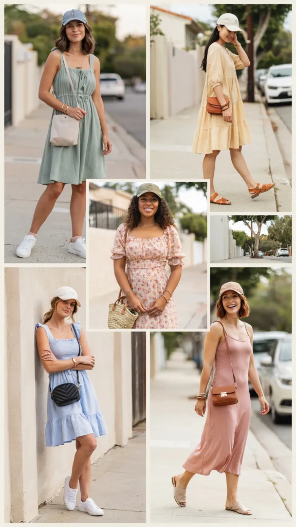 15. Baseball Cap with Sundress